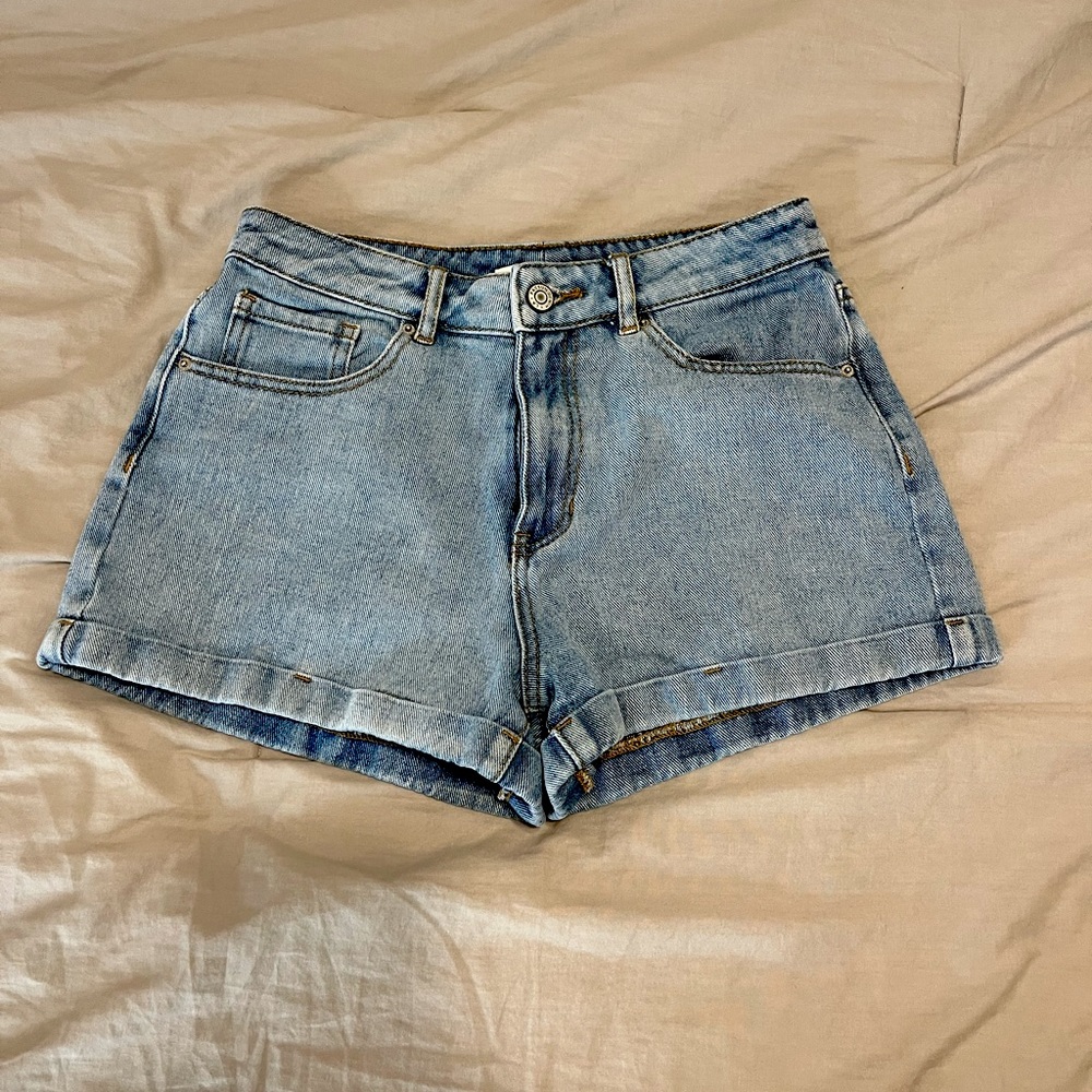 pacsun high waisted mom denim shorts